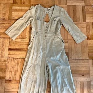 Free People Sage Green Jumpsuit